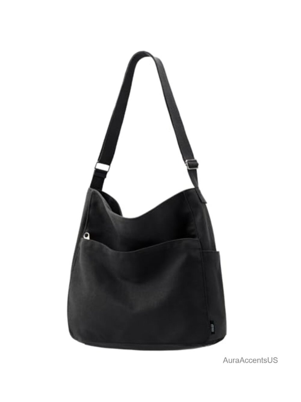 Canvas Tote Bag Zipper Large Crossbody Shoulder Messenger Bag